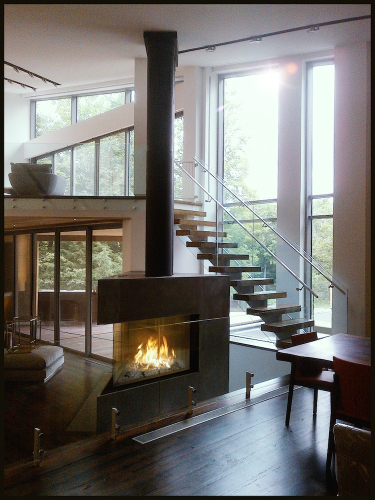 Custom Central Fireplace