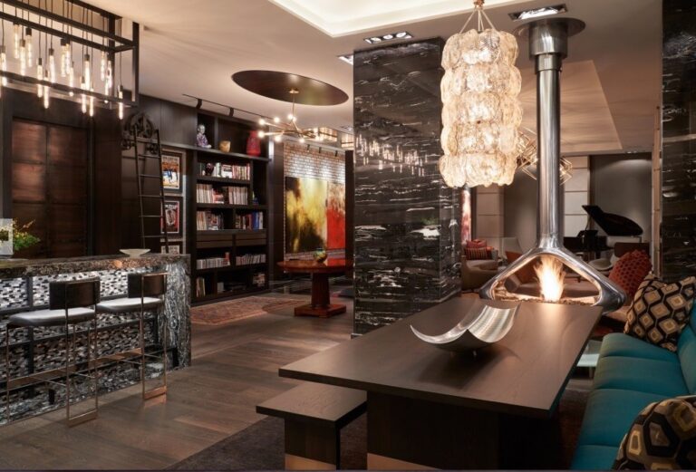 Custom Suspended Gas Fireplace - Toronto